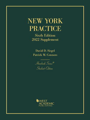 cover image of New York Practice, 6th, Student Edition, 2022 Supplement